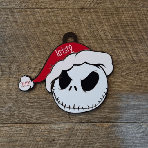 Jack Skellington with Santa hat Ornament - Image 2