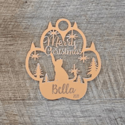 Personalised Cat Claw Ornament