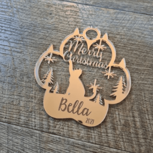 Personalised Cat Claw Ornament - Image 3