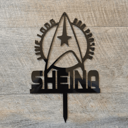 Personalised Star Trek Cake topper