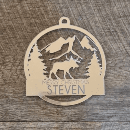 Personalised Moose Ornament