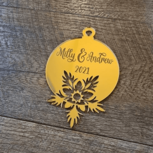 Personalised Snowflake Cut Ornament - Image 2