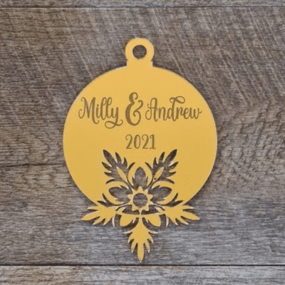 Personalised Snowflake Cut Ornament