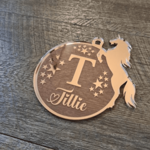 Personalised Unicorn Ornament with Stars - Image 2
