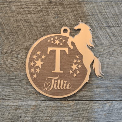Personalised Unicorn Ornament with Stars
