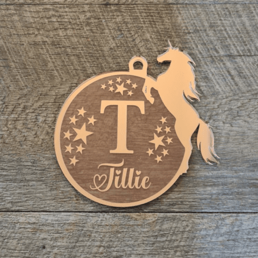 Personalised Unicorn Ornament with Stars