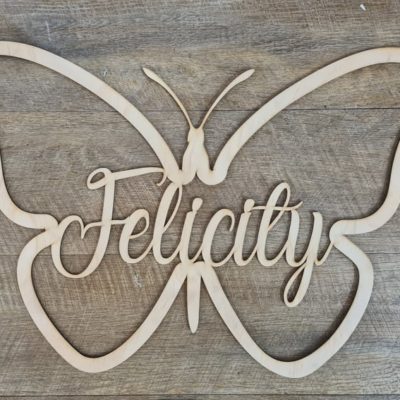 Personalised Butterfly Hoop