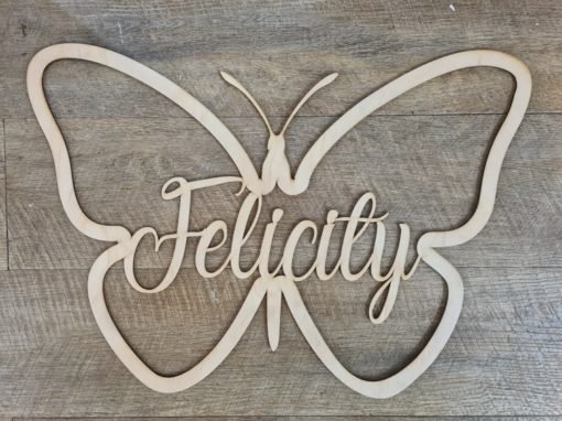 Personalised Butterfly Hoop