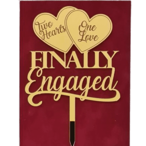 Finally Engaged cake topper - Image 2