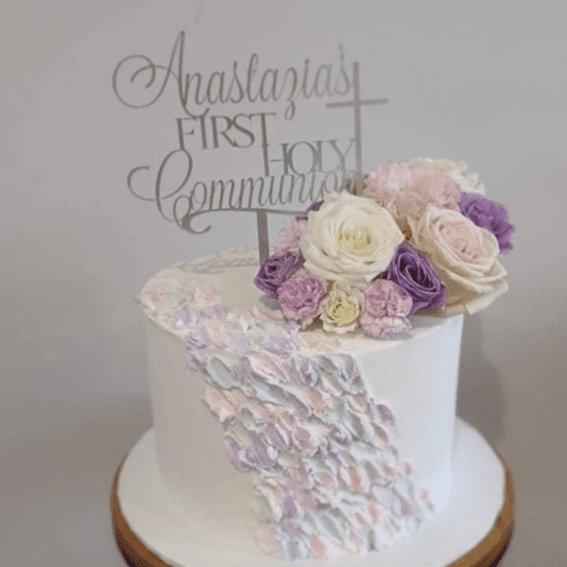 Personalised First Holy Communion cake topper
