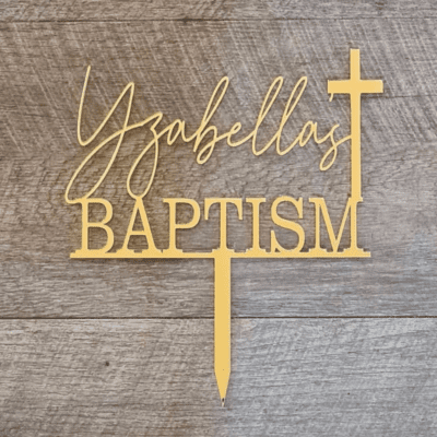 Personalised religious cake topper