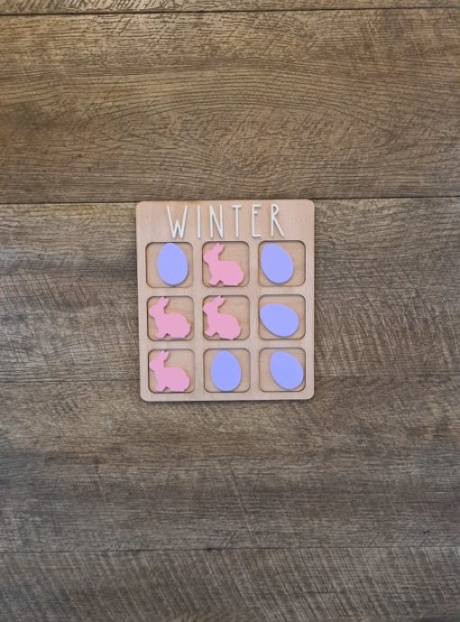 Personalised Easter Tic Tac Toe game - Image 3