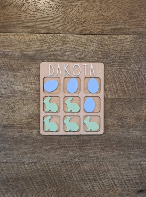 Personalised Easter Tic Tac Toe game - Image 4