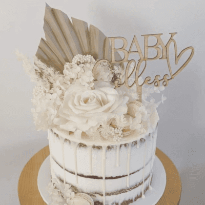 Baby shower cake topper