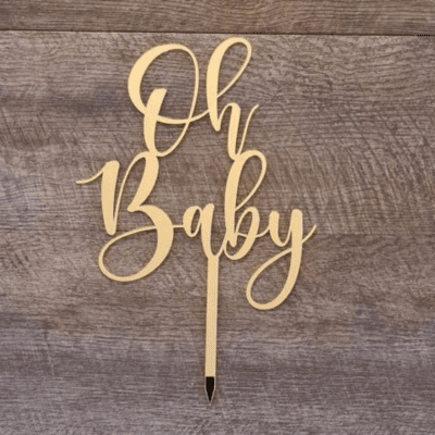 Oh Baby cake topper