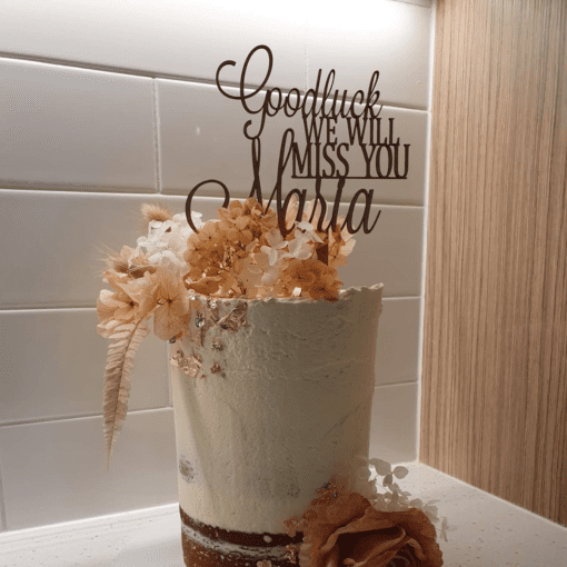 We will miss you - cake topper - Image 2