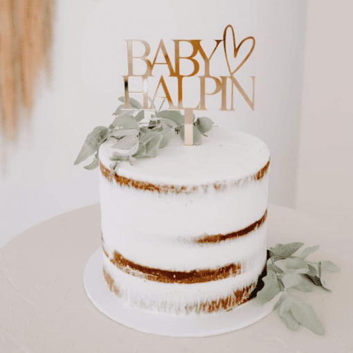Baby shower cake topper