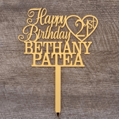 Birthday cake topper