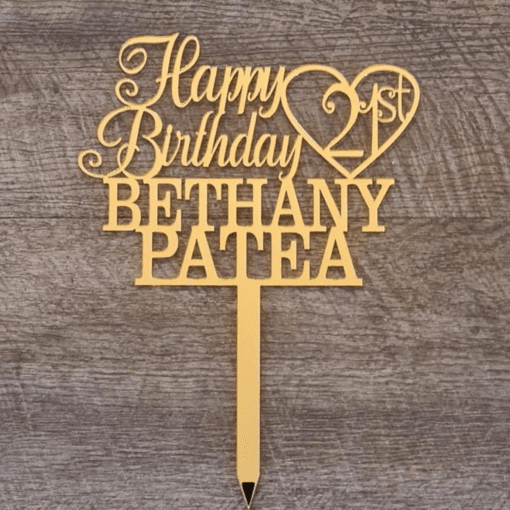 Birthday cake topper