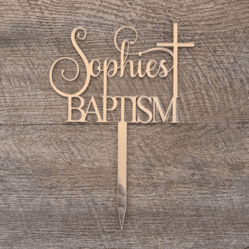 Religious event cake topper