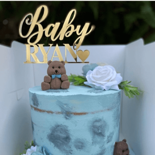 Baby shower cake topper