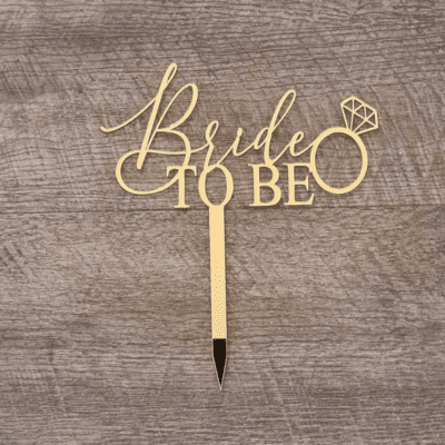 Bride to be cake topper