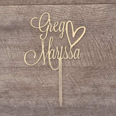 Personalised cake topper