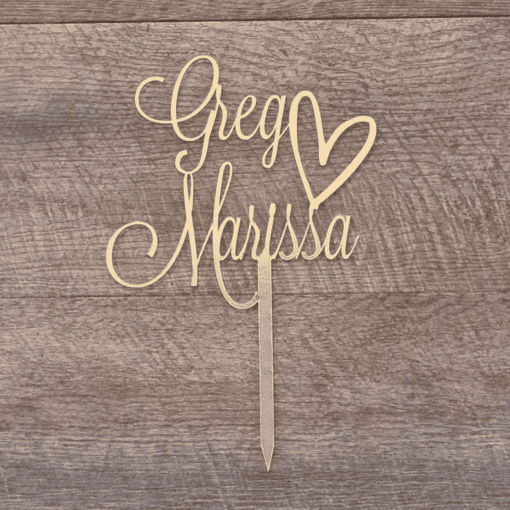 Personalised cake topper