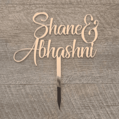 Personalised cake topper