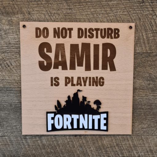 Do not disturb, FORTNITE sign