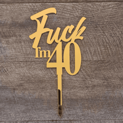 Humour cake topper