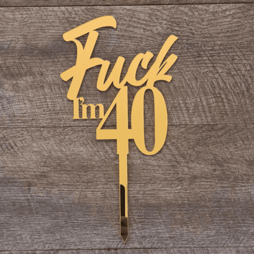 Humour cake topper