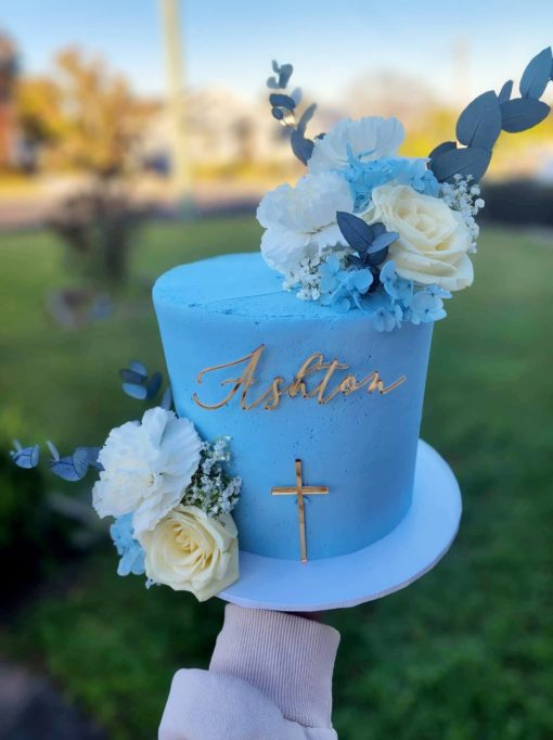 Name and Cross cake press set