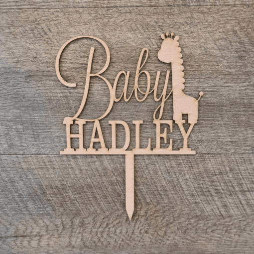 Baby shower Giraffe cake topper - Image 3