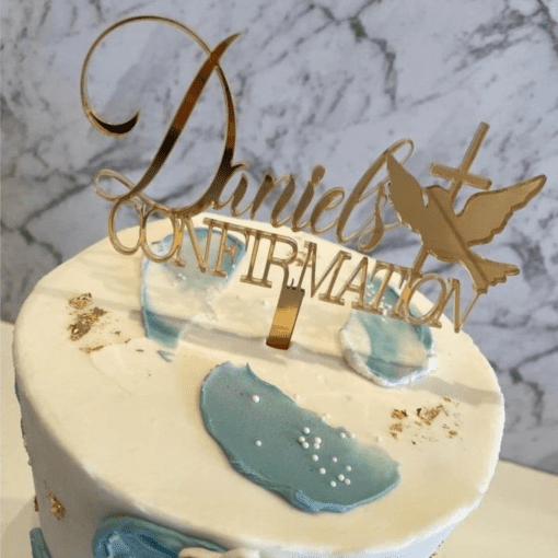 Religious cake topper with Dove