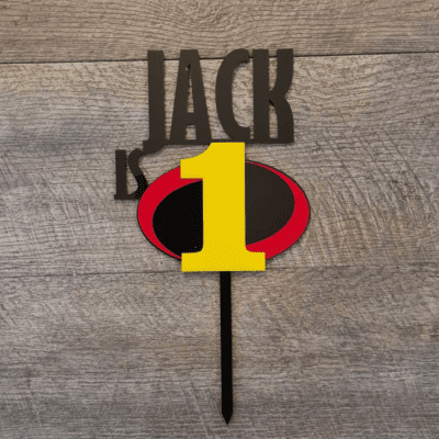 Incredibles cake topper
