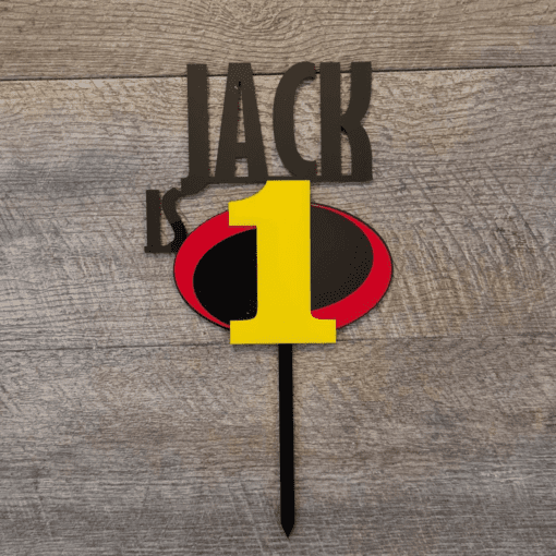 Incredibles cake topper