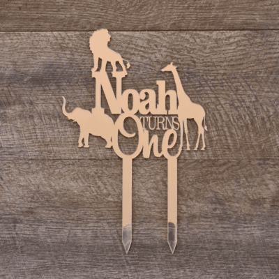 Animals cake topper