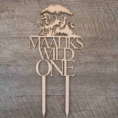Wild One cake topper