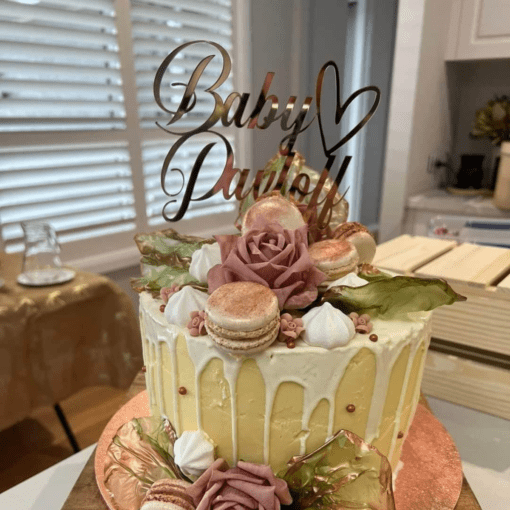Baby shower cake topper