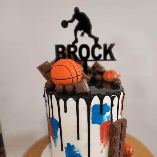 Basketball cake topper