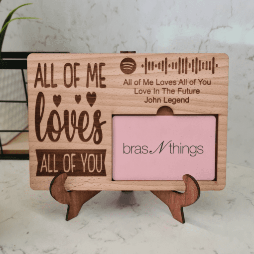 Spotify gift card holder with stand