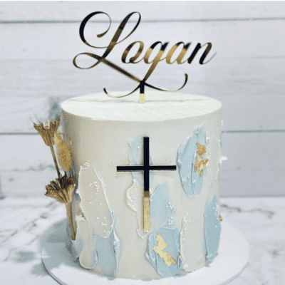 Religious cake topper set