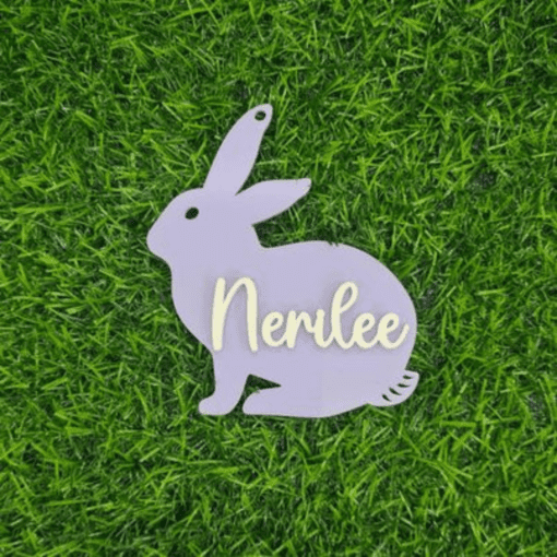 Pastel acrylic personalised Easter gift tags - Image 3