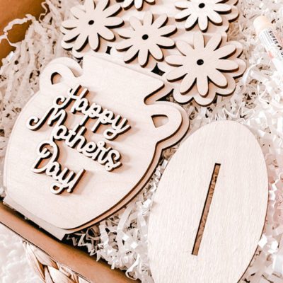 Happy Mothers Day DIY flower vase painting kit