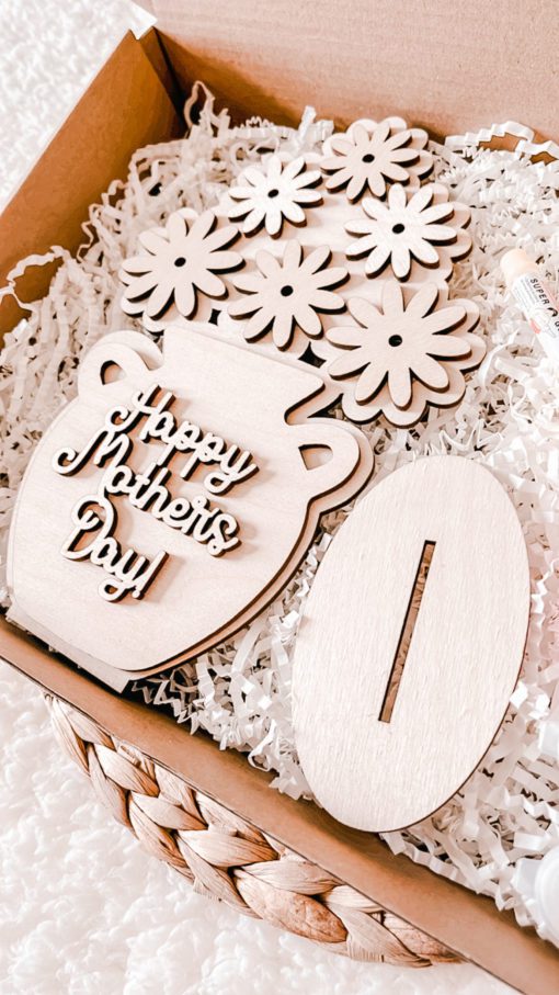 Happy Mothers Day DIY flower vase painting kit