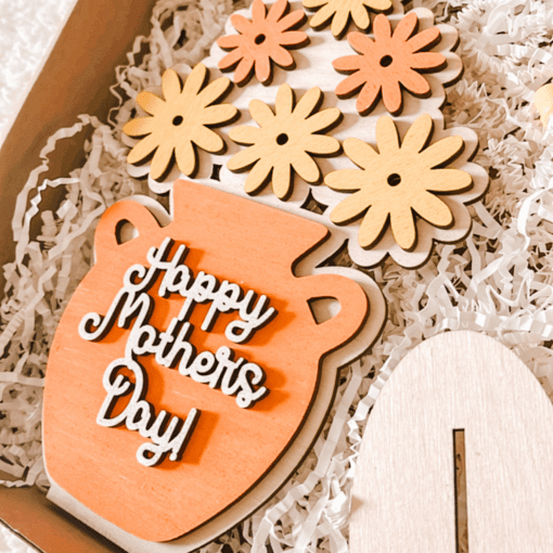 Happy Mothers Day DIY flower vase painting kit - Image 3