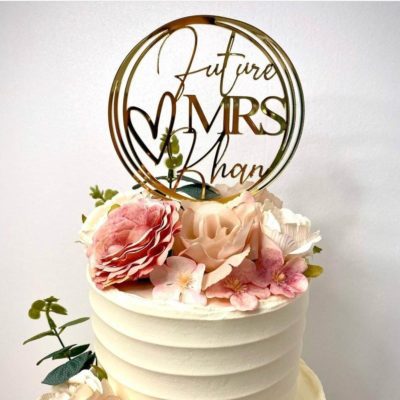 Future Mrs cake topper