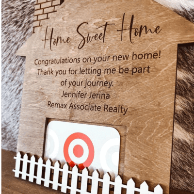 Home sweet home gift card holder
