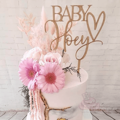 Baby shower cake topper